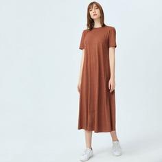 Однотонное платье-футболка Shein