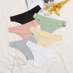Одноцветный Трусики Shein