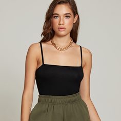 Базовый топ на бретелях Shein