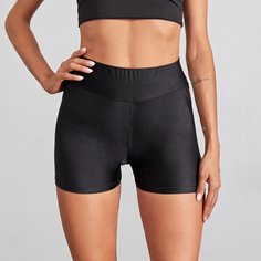 Однотонные байкерские шорты Shein