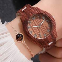 1шт Кварцевые часы и 1шт браслет Shein