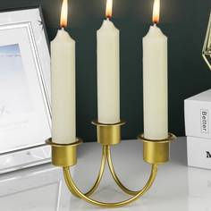 1шт 3 в 1 металлический подсвечник Shein