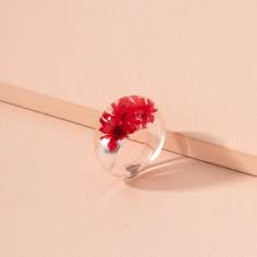 Кольцо из пластмассы с цветочным прессованием Shein