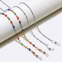 Цепочка для очков с кристаллами 2шт Shein