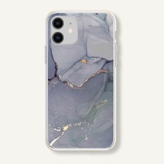Чехол для iPhone с мраморным принтом Shein