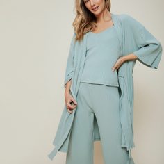 Домашний халат из хлопка с поясом Shein