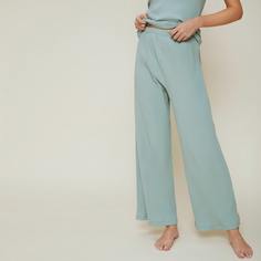 Брюки для сна из хлопка в рубчик Shein