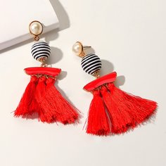 Серьги-подвески с бахромой 1 пара Shein