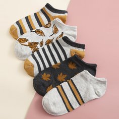 5 пар носки в полоску Shein
