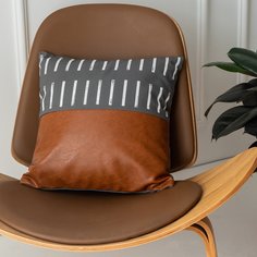 Чехол для подушки из искусственной кожи без наполнителя Shein