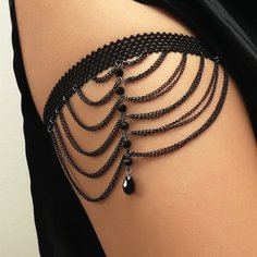 Цепочка для бедра с кристаллами Shein