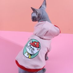 Мультяшный принт Свитшоты и худи для домашних животных Shein