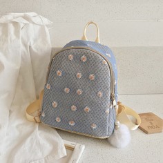 Плетеный рюкзак с вышивкой маргаритки Shein