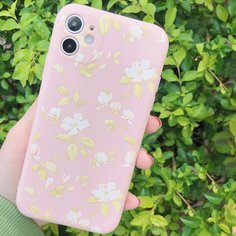 Чехол для iPhone с цветочным принтом Shein