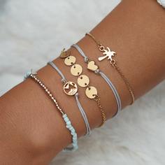 5шт браслет с диском Shein