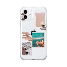 Прозрачный чехол для iPhone с узором Shein