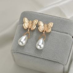 Серьги-подвески с искусственным жемчугом Shein