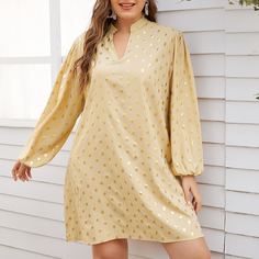 Принт Повседневный Платья размер плюс Shein