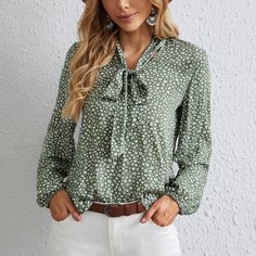 цветочный Бохо Блузы Shein