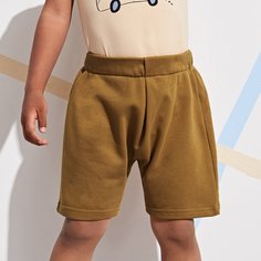 Однотонные шорты для мальчиков Shein