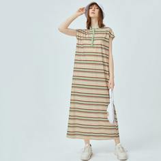 Платье в полоску с карманом Shein