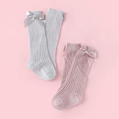 2 пары детские носки с бантом Shein
