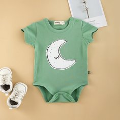 Боди с мультипликационным принтом для девочек Shein