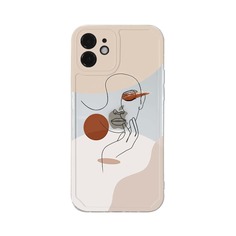 Чехол для iPhone с абстрактным узором Shein