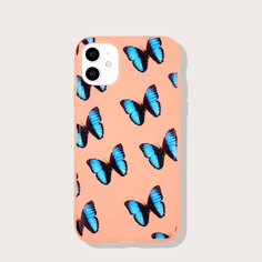 Чехол для iPhone с принтом бабочки Shein