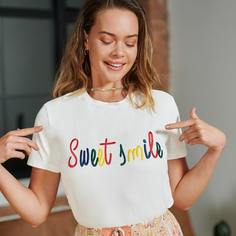 Топ с вышивкой Shein
