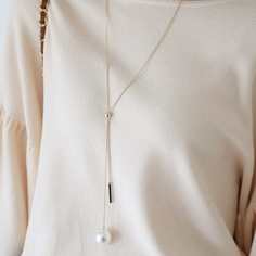 Цепочка с подвеской жемчужины и шар Shein