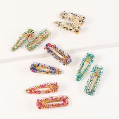 Заколка для волос с блестками 10шт Shein