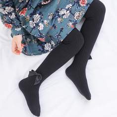 Колготки с бантом для девочек Shein