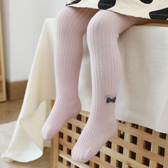 Колготки с бантом для девочек Shein