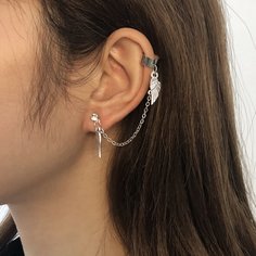 1шт серьги с цепочкой Shein