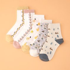 Носки с фруктовым рисунком 5 пар Shein