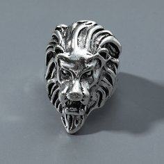 Мужское кольцо в форме льва Shein