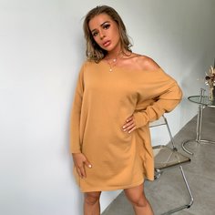 Одноцветный Повседневный Платья Shein