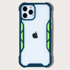 Чехол для iPhone с контрастной отделкой Shein