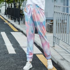на кулиске тай дай Спортивные Брюки Shein