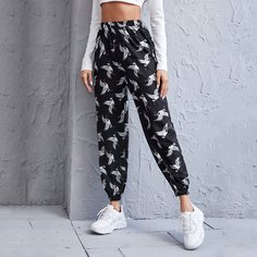 Животный Повседневный Брюки Shein