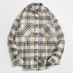 Однобортный пиджак в клетку Shein