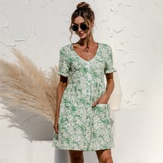 Платье с цветочным принтом Shein
