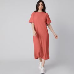 Однотонное платье Shein