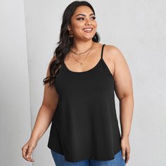 Однотонный слинг-топ оверсайз Shein