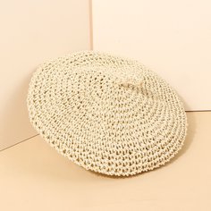 Минималистский соломенный берет Shein