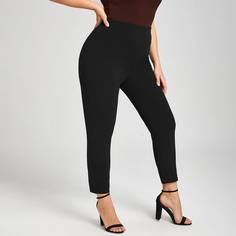 Короткие облегающие брюки размера плюс с высокой талией Shein