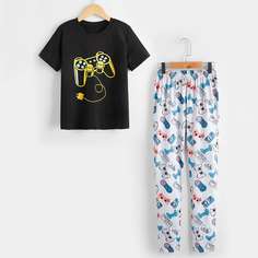 Пижама с мультипликационным принтом для мальчиков Shein