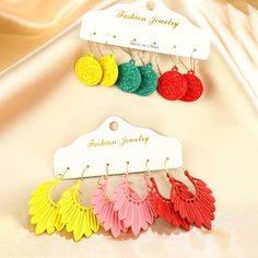 Серьги с листьями 6 пар Shein