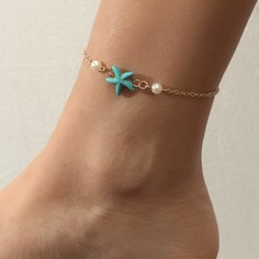 с жемчугом Детские ножные Браслеты Shein
